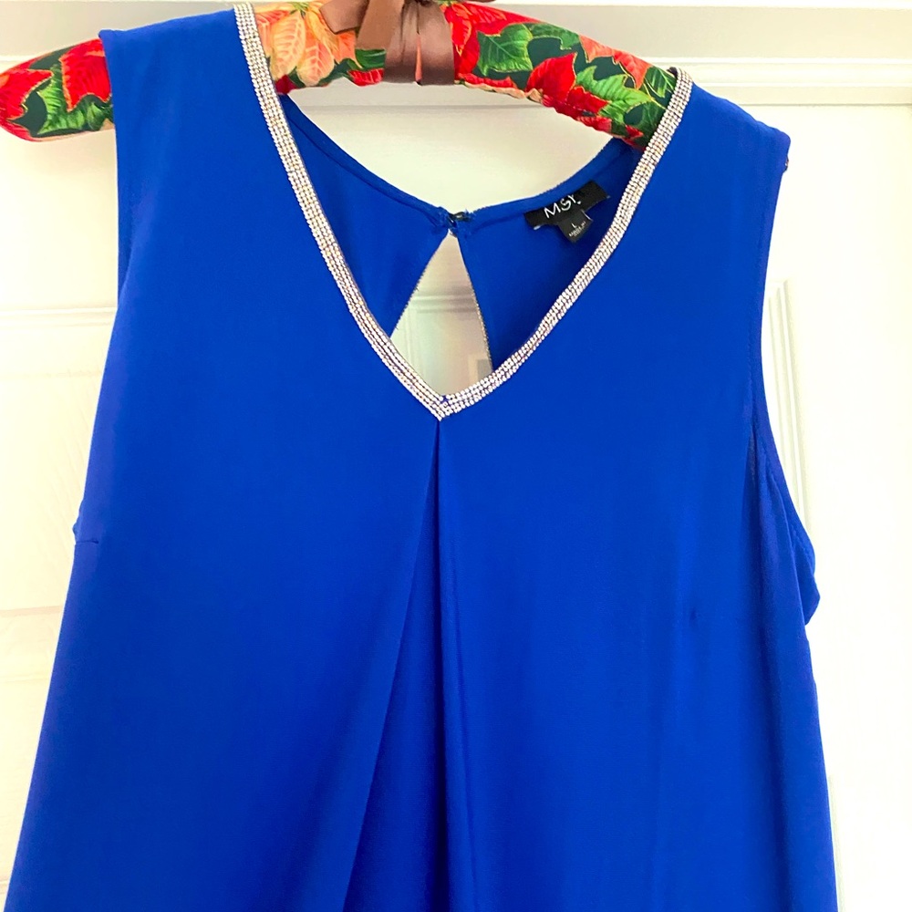 Royal blue shift dress
